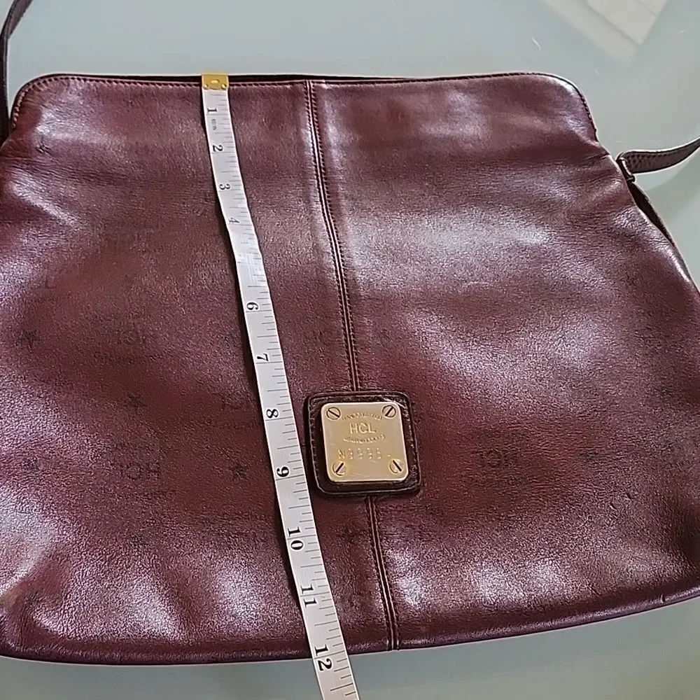 HCL Germany Luxury Y2K Boho Chic Indie Sleaze Slouchy Stamped Leather Hobo Bag